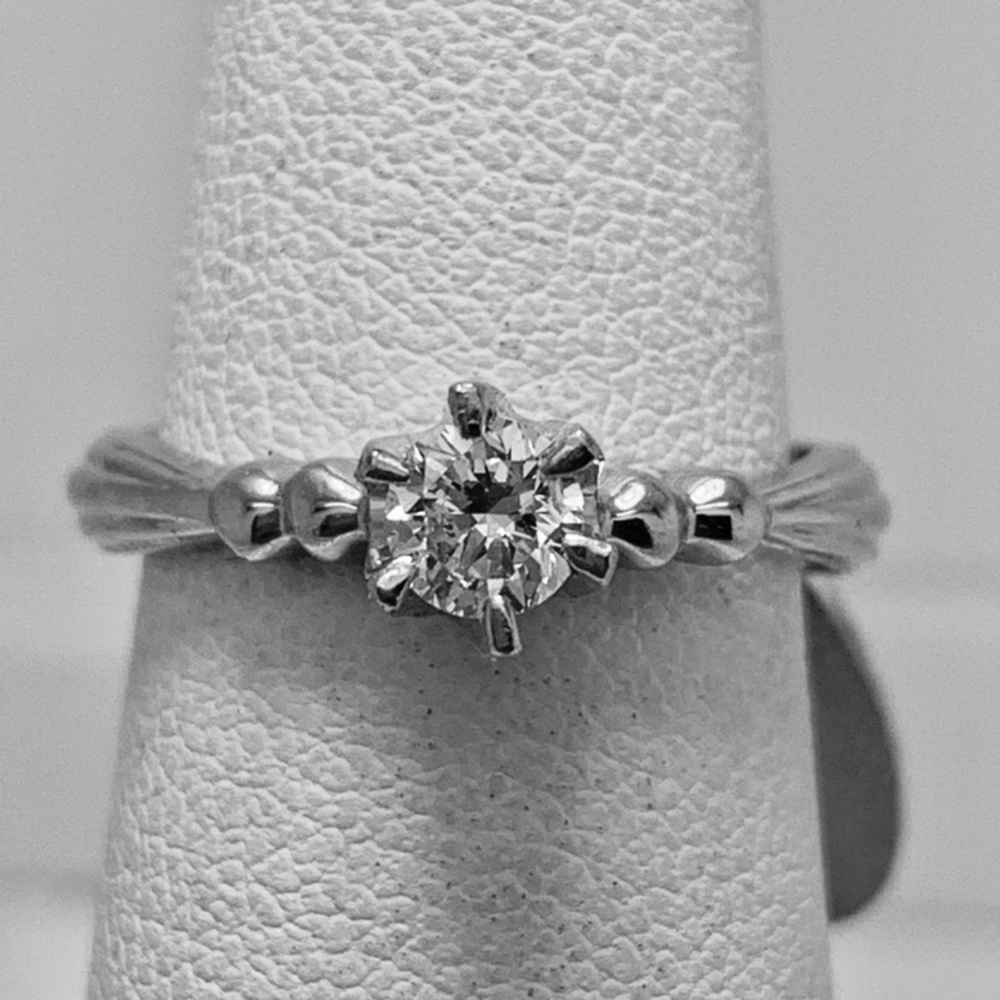 Platinum Diamond Solitaire Ring .40 ct (Reg$1799)